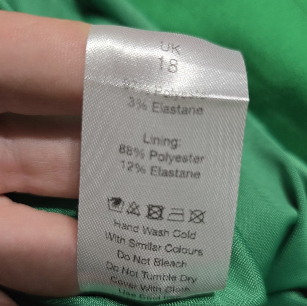 Lavish Alice Origami Ponte Midi Dress in Spring Green, Sweetheart Neckline, EUC! - Picture 16 of 16